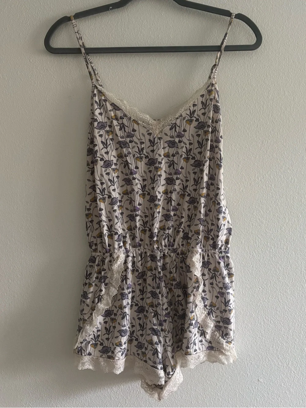 ThirdLove Floral Pajama Sleep Romper Small